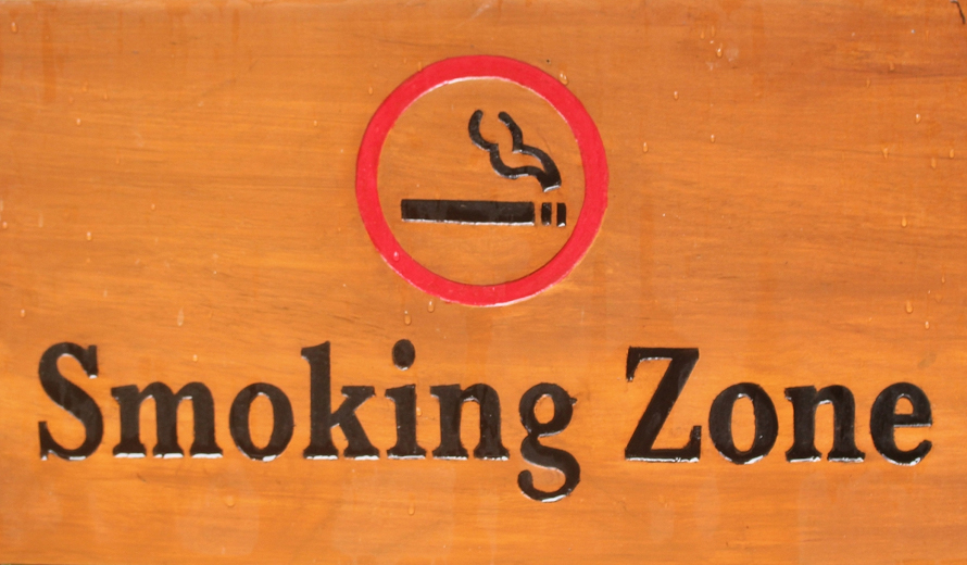 Smoking Zone at London City Airport