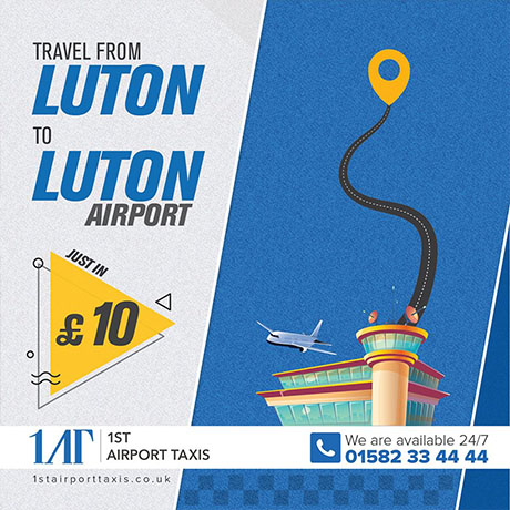 Travel From To Luton Airport Just In 10 Pound