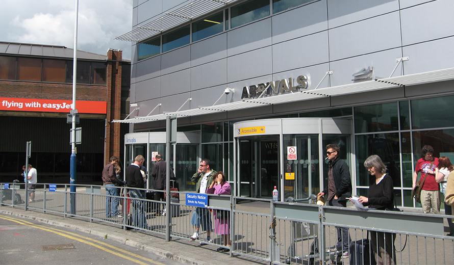 Arrivals at Luton Airport