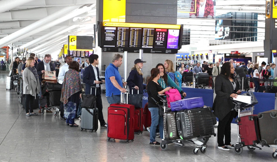 Heathrow Airport during Holidays