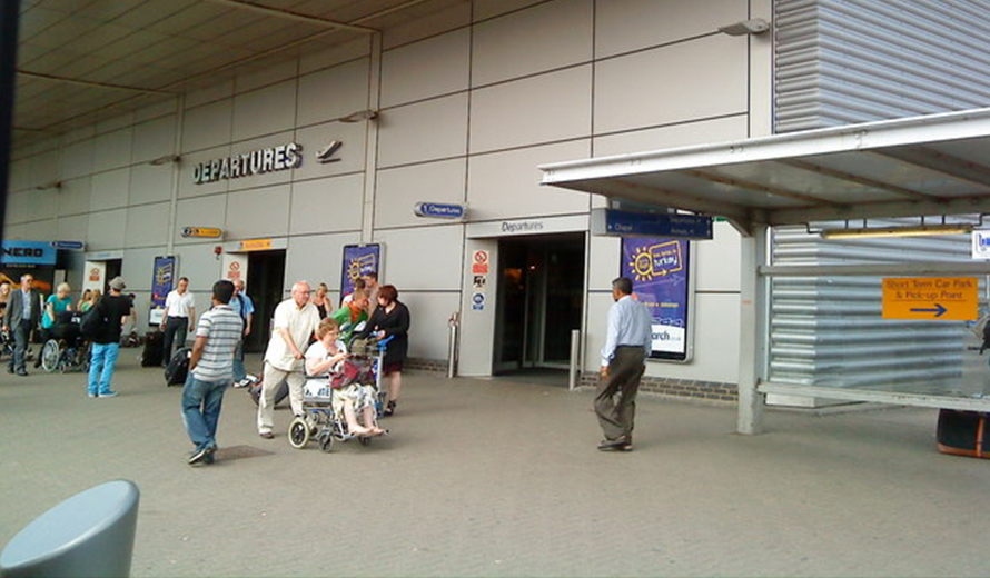Departures at Luton Airport