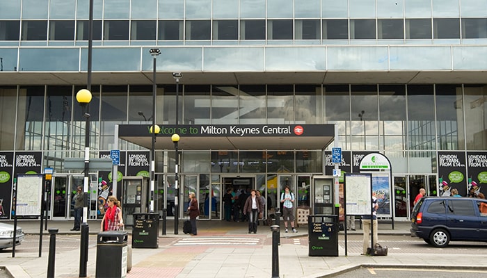 Pick-up from Milton Keynes Central Station to Wellingborough