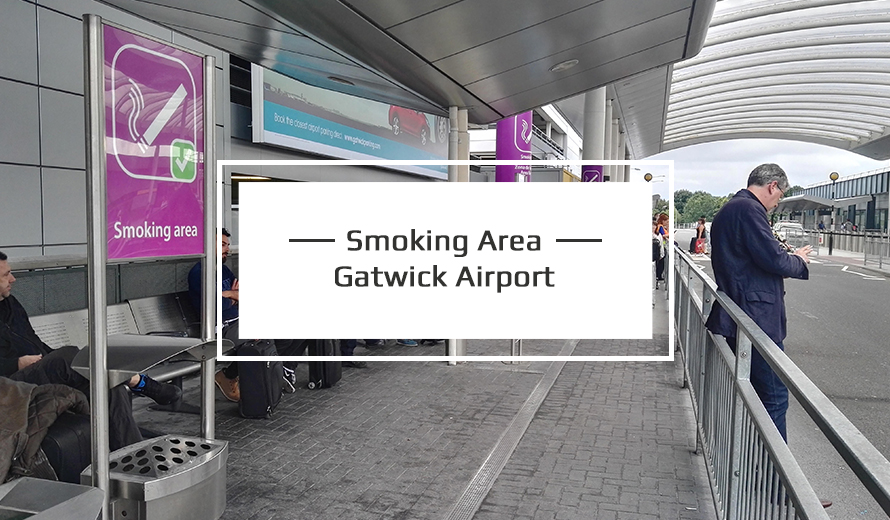 Smoking Area at Gatwick Airport