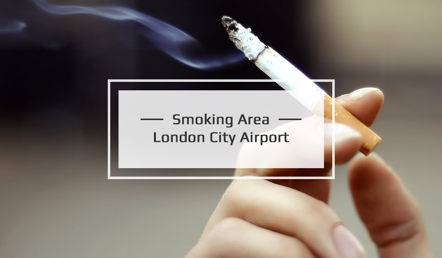Smoking Area at London City Airport