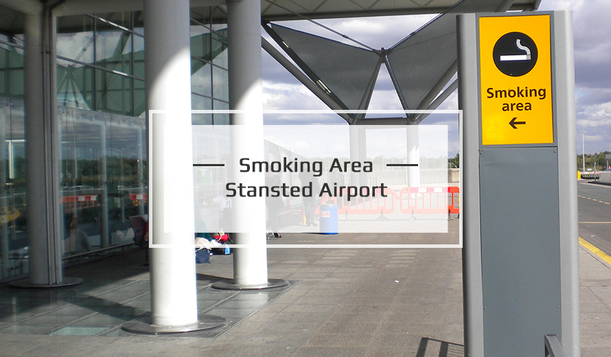 Smoking Area at Stansted Airport