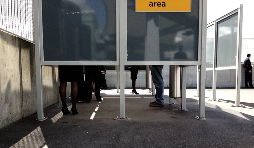 Smoking at Heathrow Airport