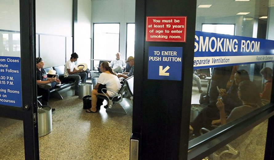 Why is Gatwick Airport strict about Smoking Area?